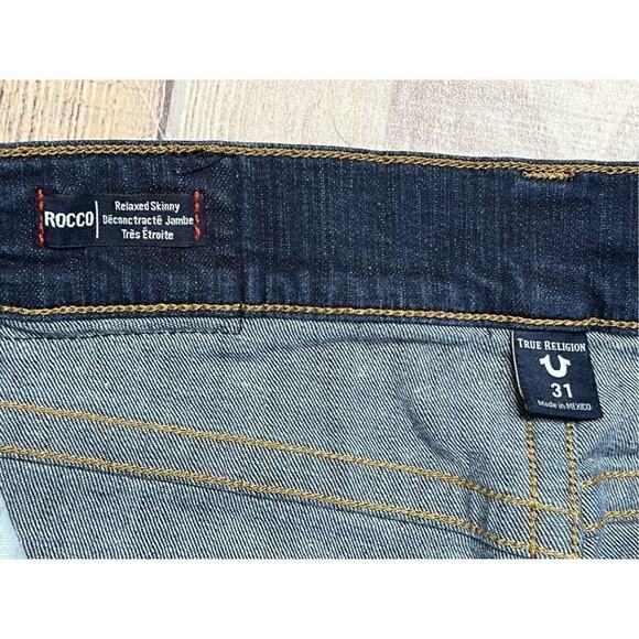 True Religion Rocco Special Edition Convertible Blue Jeans Shorts 31/32.5 Y2k - Picture 5 of 10